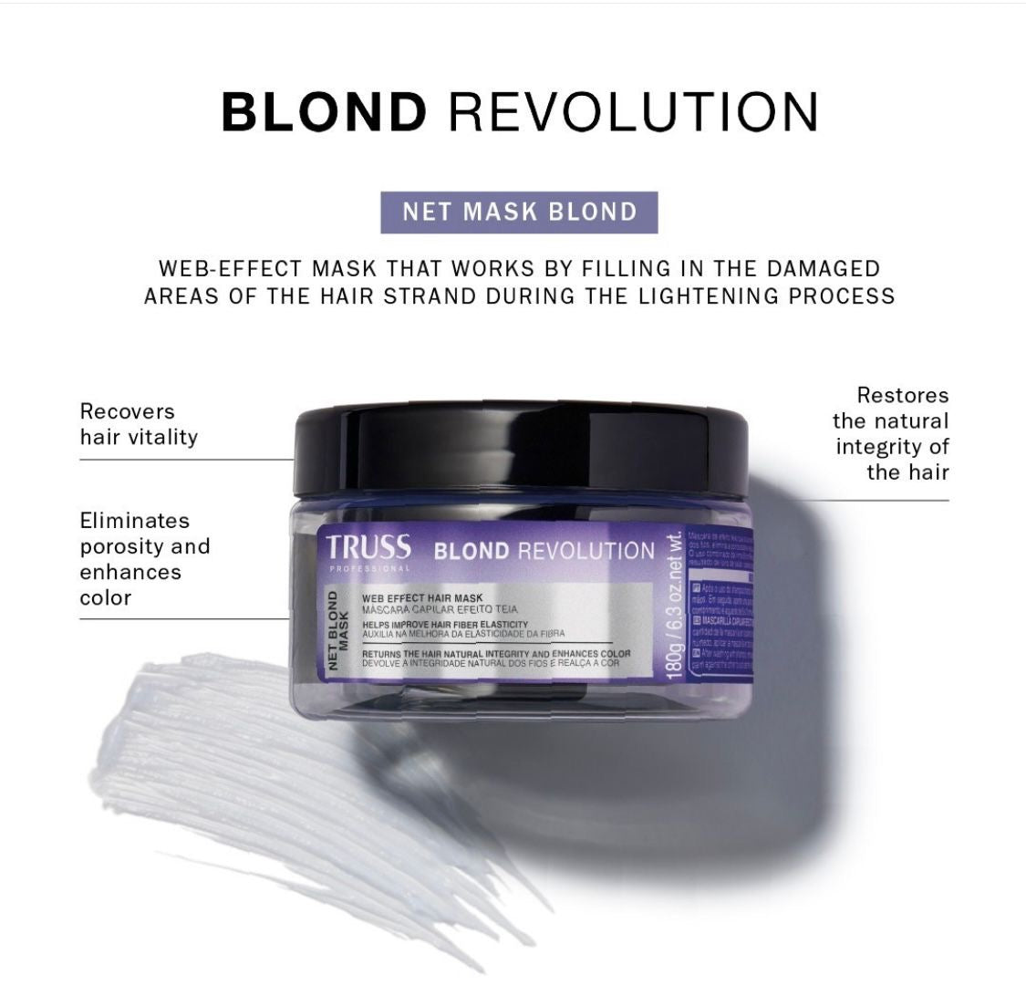 Blond revolution / web effect hair mask